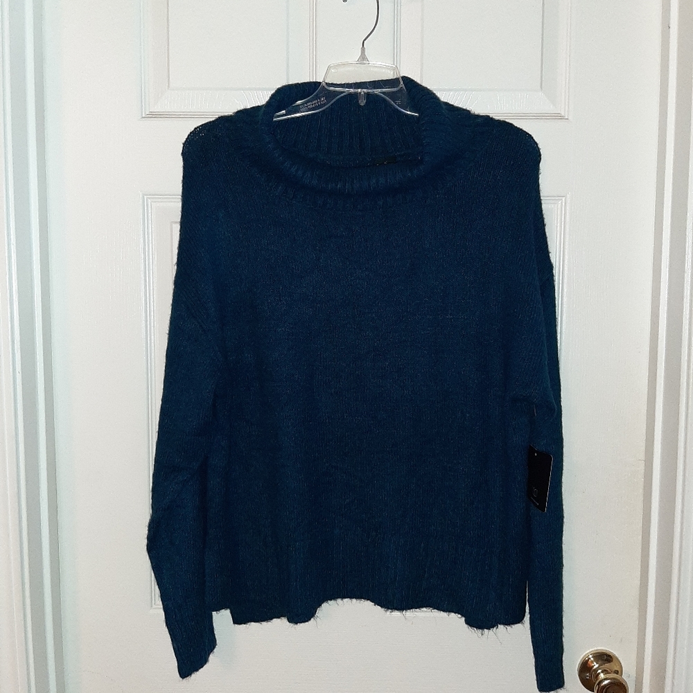 B.GR8 Blue Turtleneck  Sweater